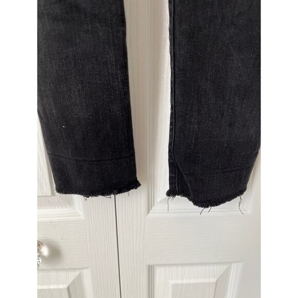 JUDY BLUE Black Distressed Knee Slim Fit Jeans - Picture 7 of 7
